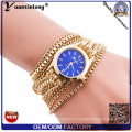 Yxl-416 Casual Montres Robe Femmes Quartz Weave Autour de la Courroie Montre-Bracelet Vogue Lady Montre-Bracelet